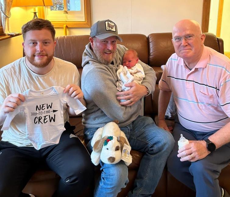 Harry Thomas - four generations together Harry Thomas - four generations together
